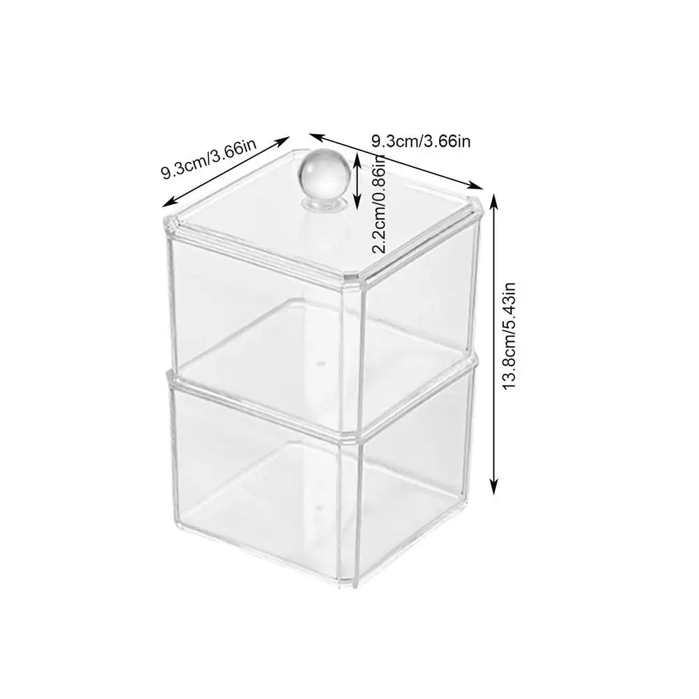 Transparent Glass Makeup Brush Storage Box Gold Cosmetics Container Ring Pencil Lipstick  Make Up Brushes Organizer